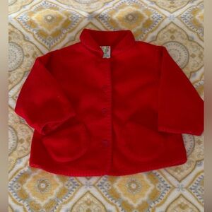 Class Club Vibrant Red Kids Pea Coat